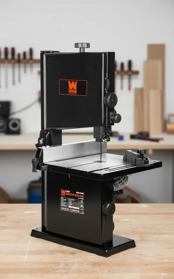 9-Inch Benchtop Band Saw 2.8-Amp Motor 2500 FPM Cuts Wood Metal DIY Tool with Warranty