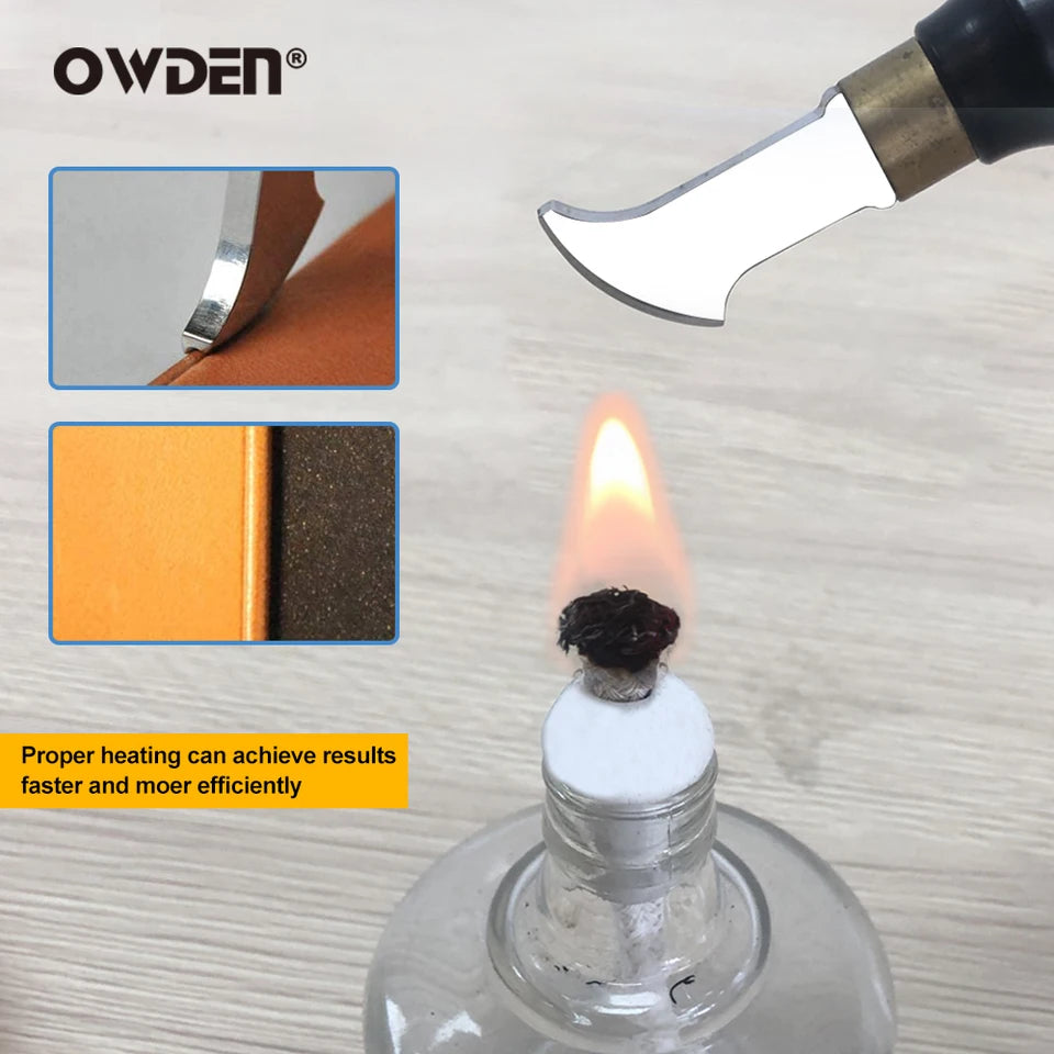 OWDEN Leather Edge Creaser tool leather tool Marking Decorate Line Tool leathercraft tool leather edge tool