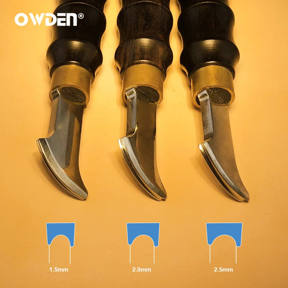 OWDEN Leather Edge Creaser tool leather tool Marking Decorate Line Tool leathercraft tool leather edge tool